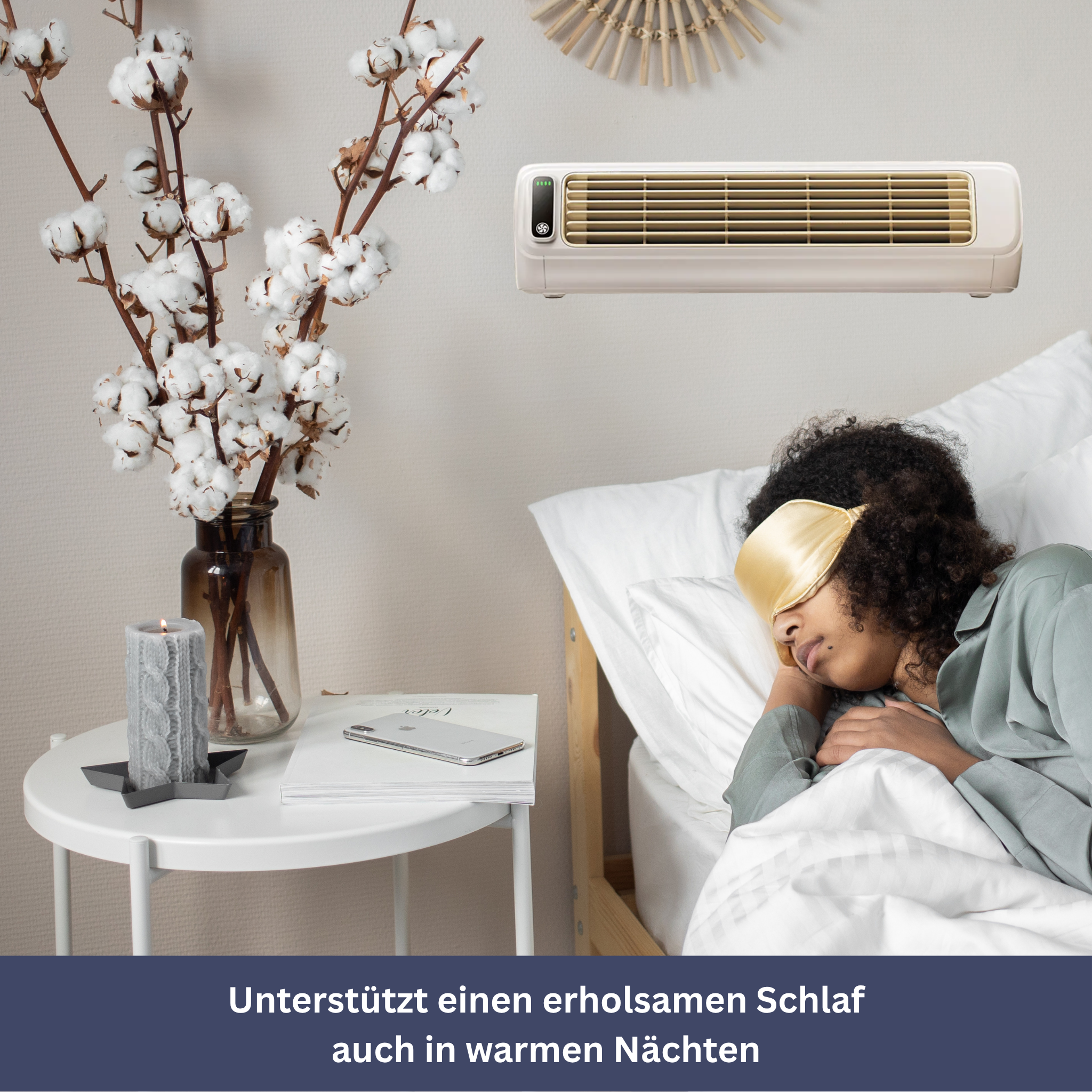 Portable air conditioner with 3 speeds