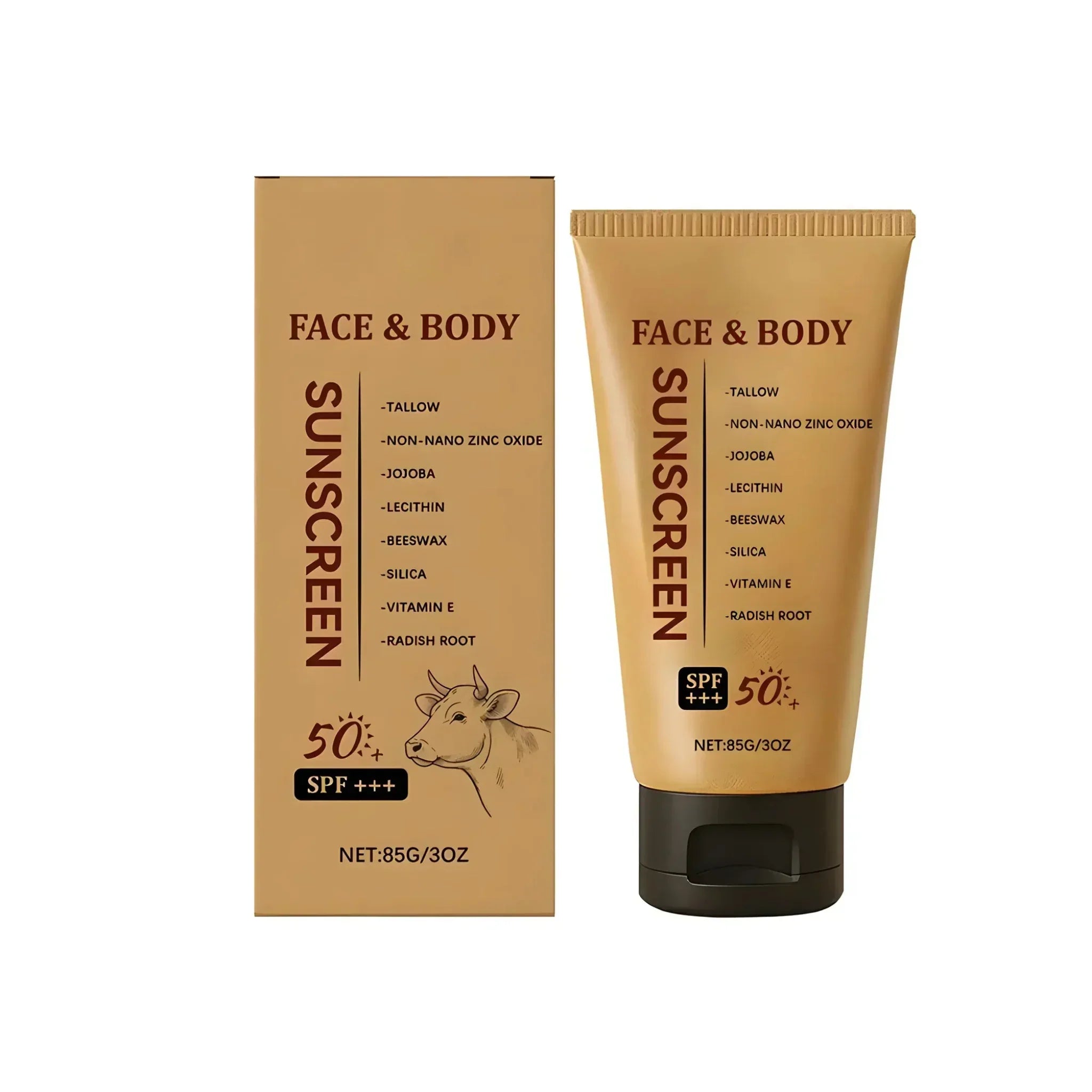 Beef Tallow Mineral Sunscreen SPF 50