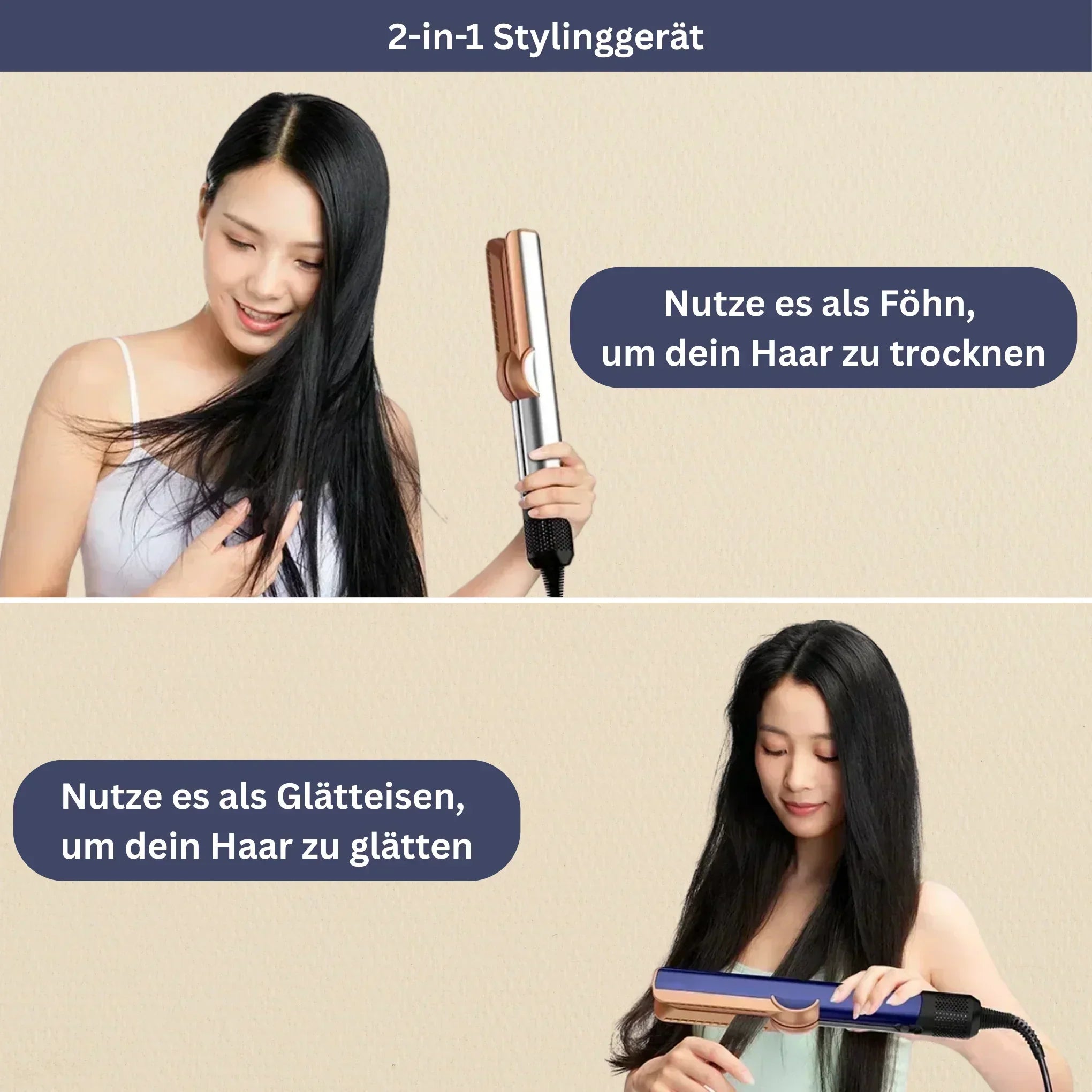 SilkDry One – 2-in-1 Straightener & Hair Dryer