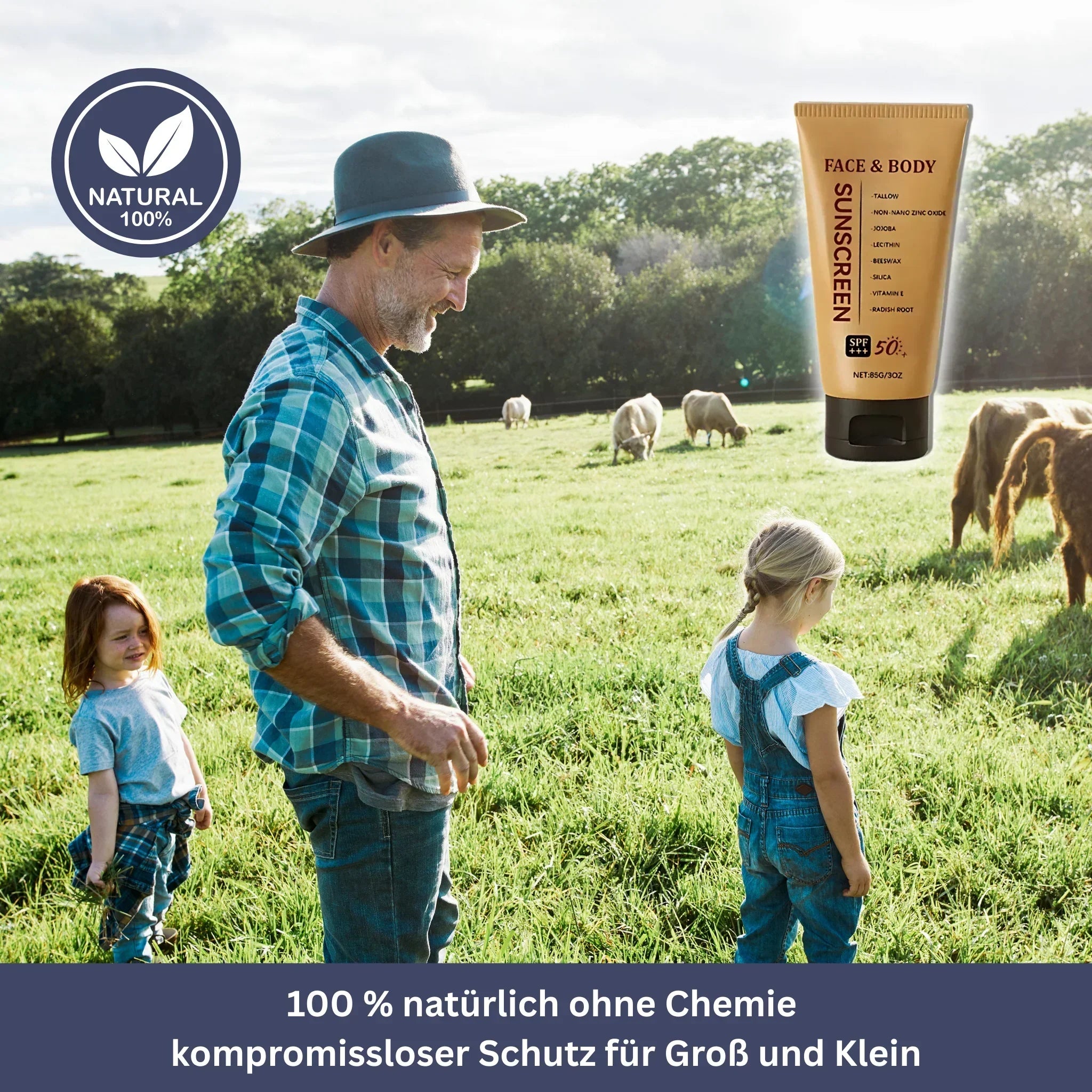 Beef Tallow Mineral Sunscreen SPF 50