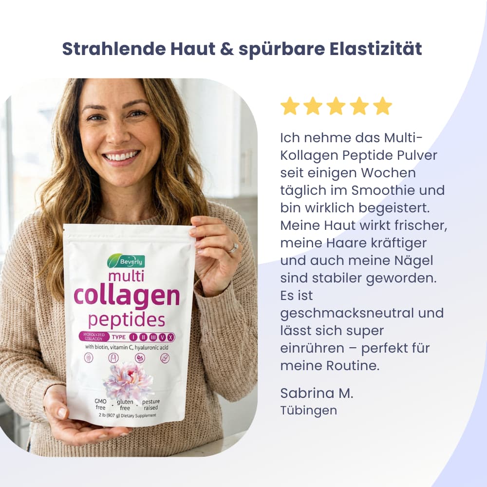 Multi-Collagen Peptide Powder for Skin, Hair & Nails